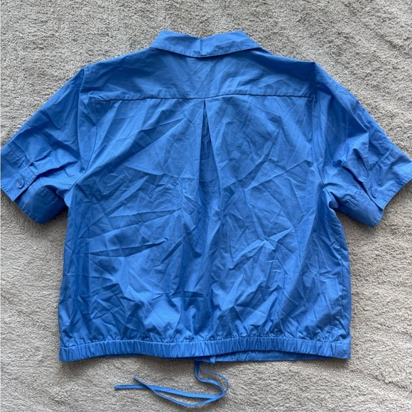 Simply Vera Vera Wang Blue Short Sleeve Top - Picture 4 of 5